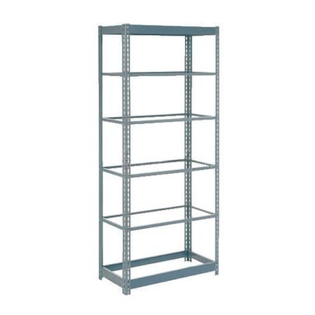 Global Industrial Heavy Duty Shelving 36W x 24D x 96H With 7 Shelves, No Deck, Gray B2296731